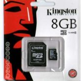 Memória MicroSD 8GB com 1 adaptador para SD Card